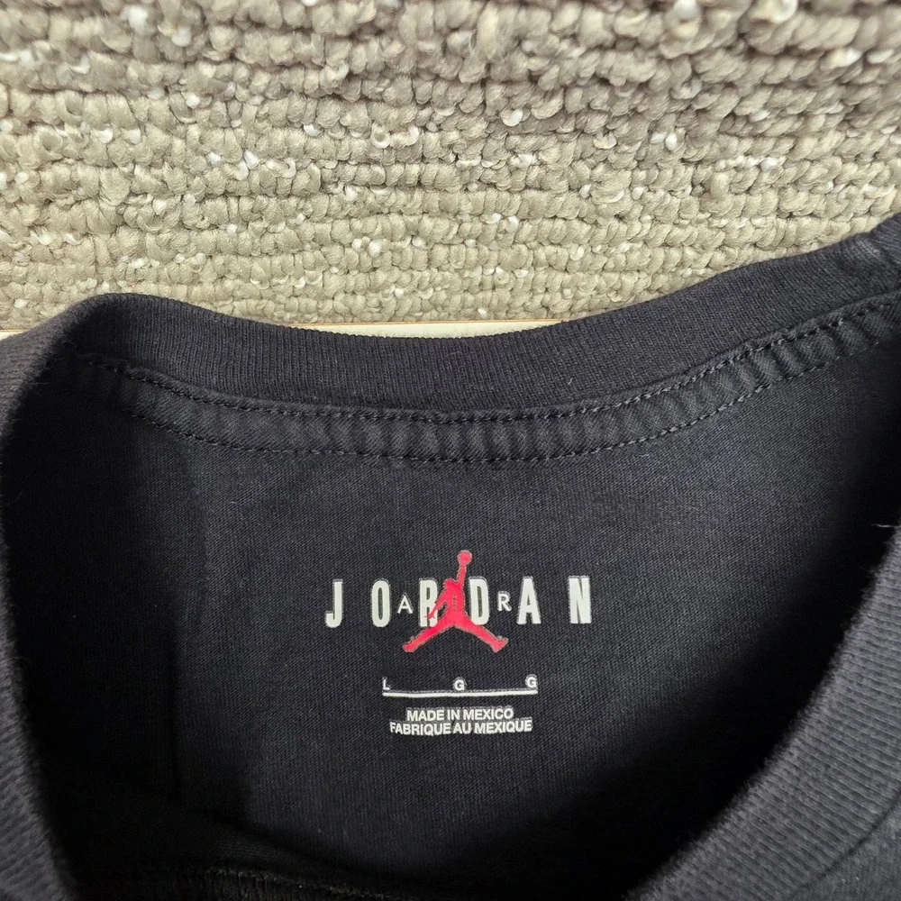 Jordan Michael Jordan Take‎ Flight Signature Graphic T-Shirt Black Mens Large